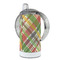 Golfer's Plaid 12 oz Stainless Steel Sippy Cups - FULL (back angle)