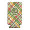 Golfer's Plaid 12oz Tall Can Sleeve - FRONT