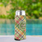 Golfer's Plaid Can Cooler - Tall 12oz - In Context