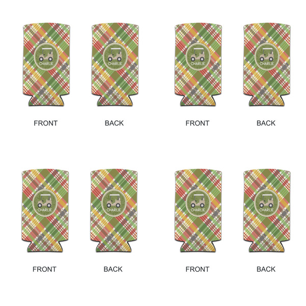 Golfer's Plaid 12oz Tall Can Sleeve - Set of 4 - APPROVAL