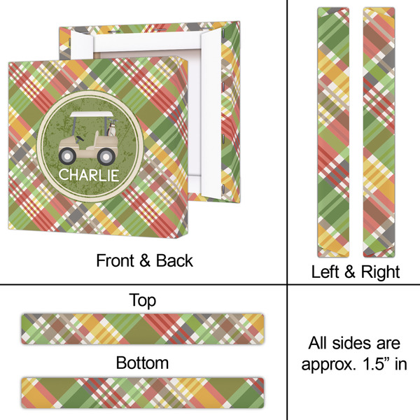 Golfer's Plaid 12x12 - Canvas Print - Approval