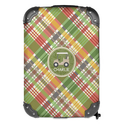 Golfer's Plaid Kids Hard Shell Backpack (Personalized)