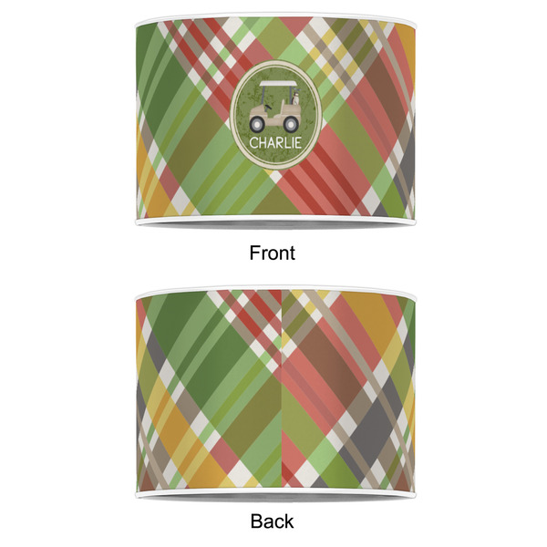 Golfer's Plaid 16" Drum Lampshade - APPROVAL (Poly Film)