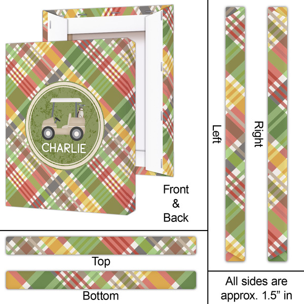 Golfer's Plaid 16x20 - Canvas Print - Approval