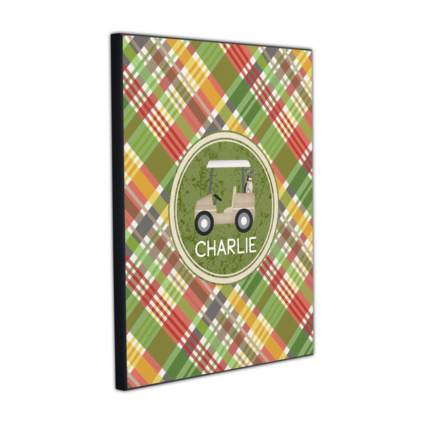 Custom Golfer's Plaid Wood Prints (Personalized)