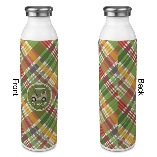 Golfer's Plaid 20oz Water Bottles - Full Print - Approval