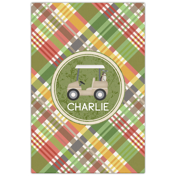 Golfer's Plaid 20x30 - Canvas Print - Front View
