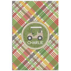 Golfer's Plaid Poster - Matte - 24x36 (Personalized)