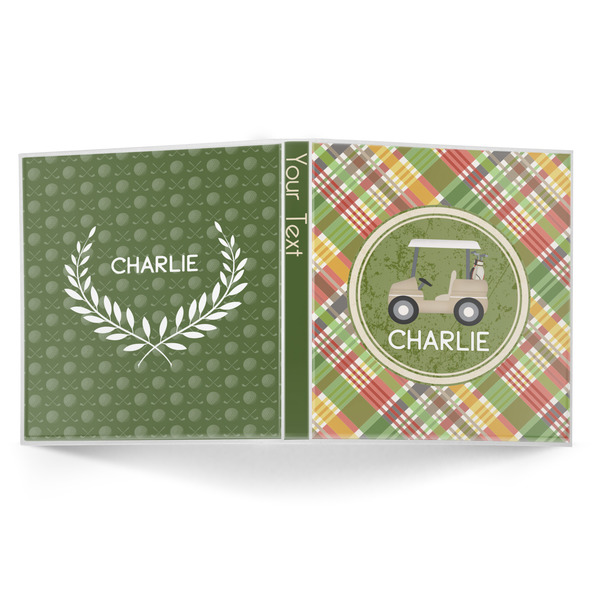 Golfer's Plaid 3-Ring Binder Approval- 1in