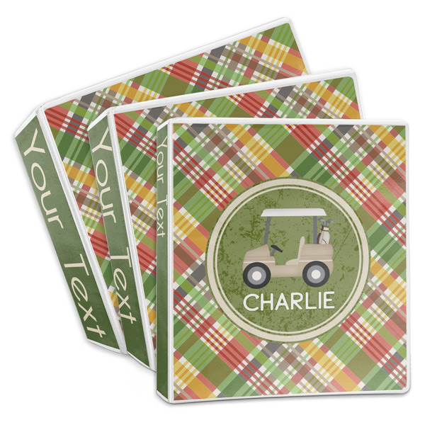 Golfer's Plaid 3-Ring Binder Group