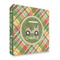 Golfer's Plaid 3 Ring Binders - Full Wrap - 2" - FRONT