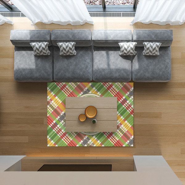 Golfer's Plaid 5'x7' Indoor Area Rugs - IN CONTEXT