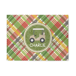 Golfer's Plaid Area Rug (Personalized)