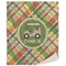 Golfer's Plaid Sherpa Throw Blanket (Personalized)