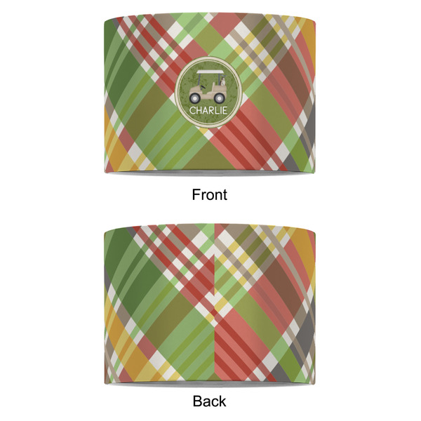 Golfer's Plaid 8" Drum Lampshade - APPROVAL (Fabric)