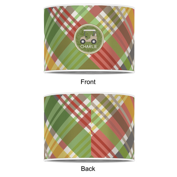 Golfer's Plaid 8" Drum Lampshade - APPROVAL (Poly Film)