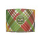 Golfer's Plaid 8" Drum Lampshade - FRONT (Fabric)