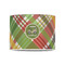 Golfer's Plaid 8" Drum Lampshade - FRONT (Poly Film)