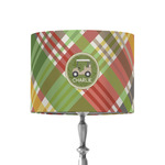 Golfer's Plaid 8" Drum Lamp Shade - Fabric (Personalized)