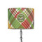 Golfer's Plaid 8" Drum Lampshade - ON STAND (Fabric)