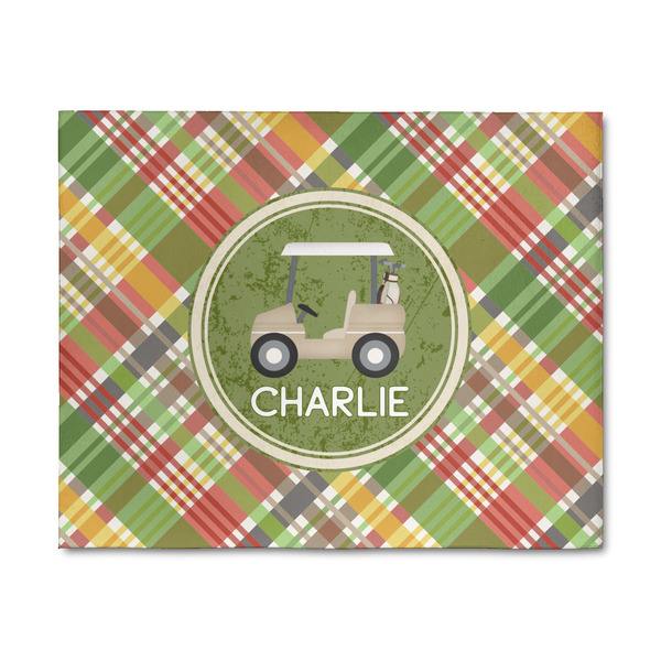 Custom Golfer's Plaid 8' x 10' Patio Rug (Personalized)
