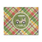 Golfer's Plaid 8' x 10' Patio Rug (Personalized)