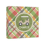 Golfer's Plaid Canvas Print - 8x8 (Personalized)