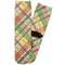 Golfer's Plaid Adult Crew Socks - Single Pair - Front and Back