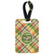 Golfer's Plaid Aluminum Luggage Tag (Personalized)