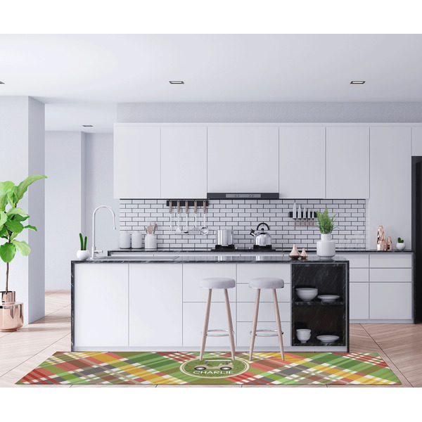 Golfer's Plaid Area Rug Sizes