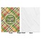 Golfer's Plaid Baby Blanket (Single Sided - Printed Front, White Back)