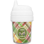 Golfer's Plaid Baby Sippy Cup (Personalized)