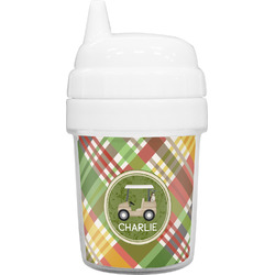 Golfer's Plaid Baby Sippy Cup (Personalized)