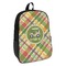 Golfer's Plaid Backpack - angled view