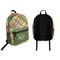Golfer's Plaid Backpack front and back - Apvl