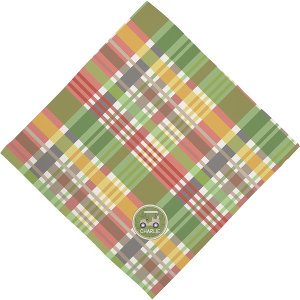 Golfer's Plaid Bandana - Full View
