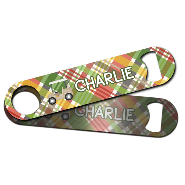 Golfer's Plaid Bar Bottle Opener - Main