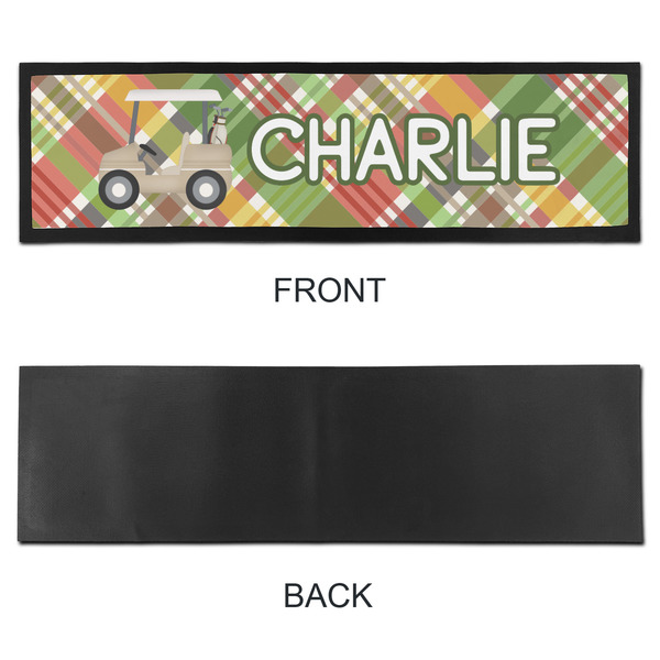 Golfer's Plaid Bar Mat - Large - APPROVAL