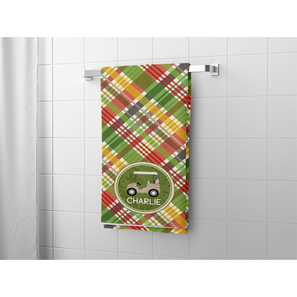 Golfer's Plaid Bath Towel - LIFESTYLE
