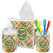 Golfer's Plaid Acrylic Bathroom Accessories Set w/ Name or Text
