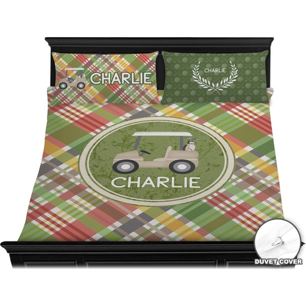 Golfer's Plaid Bedding Set (King) - Duvet