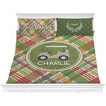 Golfer's Plaid Comforter Set - King (Personalized)