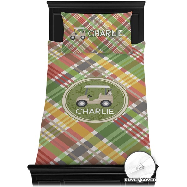 Golfer's Plaid Bedding Set (Twin) - Duvet