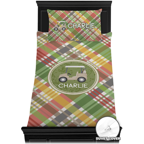 Golfer's Plaid Bedding Set (TwinXL) - Duvet