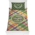 Golfer's Plaid Comforter Set - Twin (Personalized)