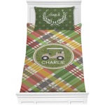 Golfer's Plaid Comforter Set - Twin XL (Personalized)