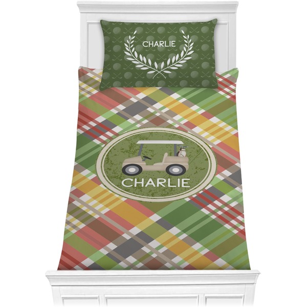 Golfer's Plaid Bedding Set (Twin)