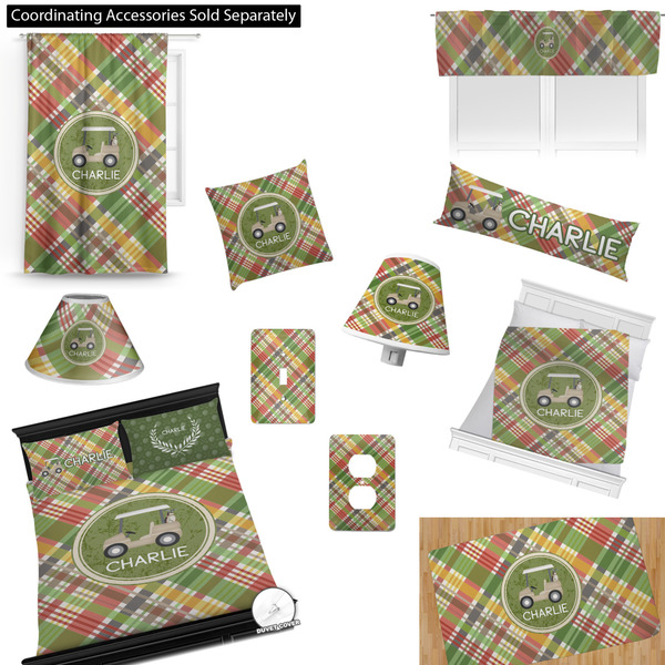 Golfer's Plaid Bedroom Decor & Accessories2