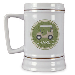 Golfer's Plaid Beer Stein (Personalized)