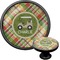 Golfer's Plaid Cabinet Knob (Black) (Personalized)